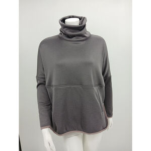 The North Face Women's XS Cozy Slacker Poncho Pullover Gray Lavender Hiking